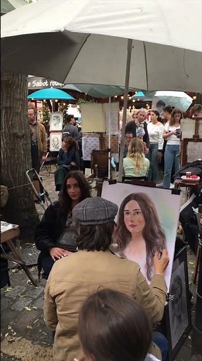 The artists of Place du Tertre, Montmartre, Paris #paris #artist #montmartre #france #painting