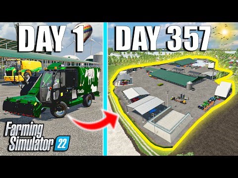 I SPENT 1 YEAR BUILDING A 3000 COWS FARM | Farming Simulator 22