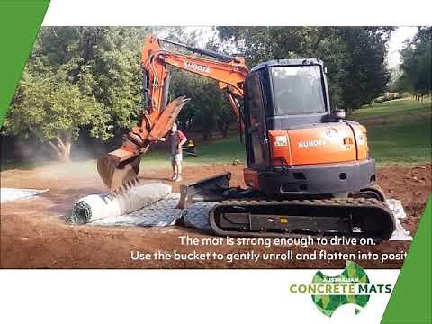 How the flexible concrete erosion mat works and how to install the mat by Australian Concrete Mats