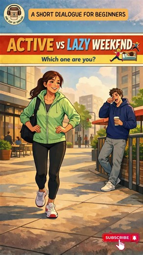 Talking about your last weekend in English doesn’t have to be hard 😌 This real-life English dialogue shows how to compare an active weekend and a lazy weekend — in simple beginner English. Perfect for: ✅ English beginners ✅ Speaking about the past ✅ Everyday conversations ✅ Real spoken English Useful phrases you’ll hear: 🟢 “I went hiking” 🟢 “I stayed in bed” 🟢 “What did you do last weekend?” 🟢 “I needed to recharge” 📌 Save this video to practice past simple ❤️ Follow for daily real-life En