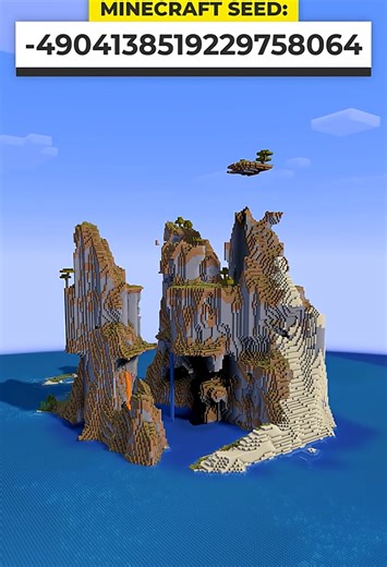 Minecraft windswept island seed | Explore floating island adventure