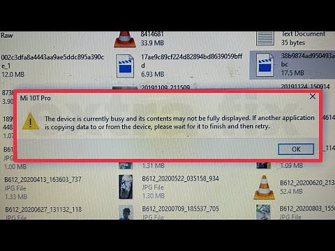 Windows Fix The device is currently busy and its contents may not be fully displayed. Problem solve