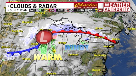 Wind advisories across CNY today, risk for severe storms Monday