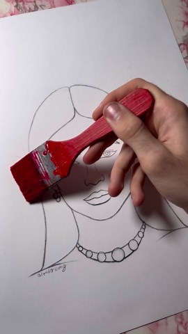 Pink Visor with a Hidden Portrait