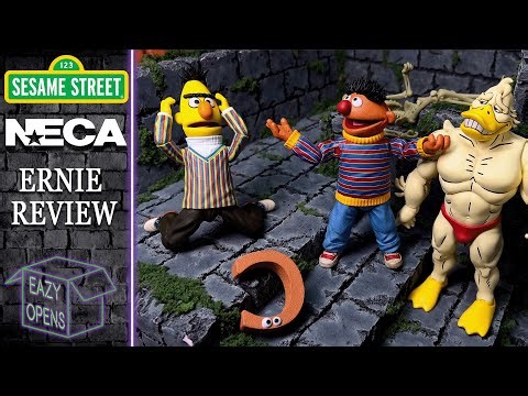 Neca Sesame Street Ernie Action Figure Toy Review!