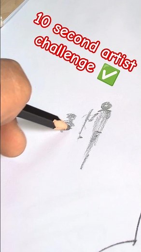 10 Second Artist Challenge | Speed Drawing Fun! 🖌️ #shorts #art