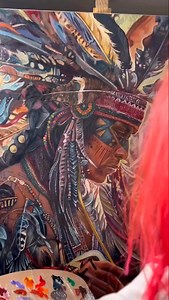 5.5K views · 320 reactions | Awesome Painting by @alisha_tattooartist...