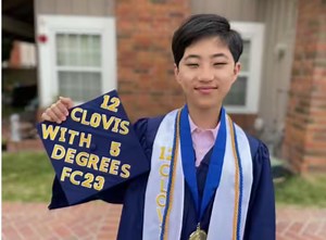 Weird news: 12-year-old graduates college with five degrees (Video)