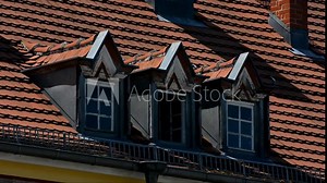 Houses in the expressionist Style, architect Georg Heinrich Richard Ermisch (1885 – 1960) at Zeppelin Street (Zeppelinstraße) in Berlin Spandau from June 15, 2017, Germany