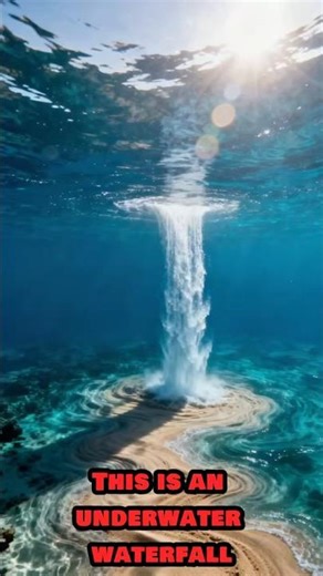 This Underwater Waterfall Is Real 😳 #shorts