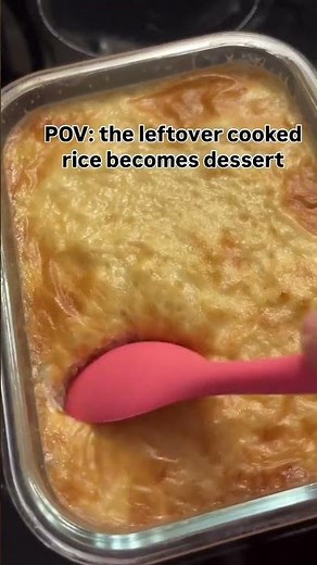 Leftover Rice Dessert Recipe 🍥