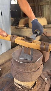 19K views · 102 reactions | Technical skills manual craftsman blacksmith cut end knife. 欄 #blacksmith #manual #skill #technique #hammer #knife #steel #iron #art #traditional #craft | Mslm Jml | Facebook