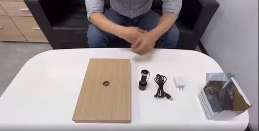 how to install the camera on the door