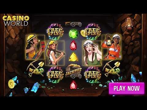 Casino World - Mining Mayhem Slot! Jackpots!💎