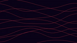 Dynamic red lines curved and wavy pattern on black background | Premium Stock Video Footage
