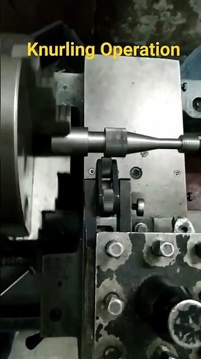 Knurling Operations on Lathe Machine #knurlingoperation #Lathemachine