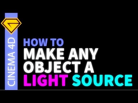 How to make from any Object a Light Source | Cinema 4D Tutorial
