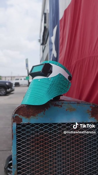 Exotic Leather Welding Hoods: Handcrafted Perfection