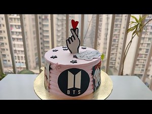 BTS EASY THEME CAKE TUTORIAL