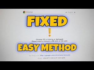 CHROME OS IS MISSING OR DAMAGED | NO FILES DELETED | FIXED | EASY METHOD | JULIE JAZMIN