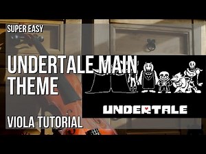 SUPER EASY: How to play Undertale Main Theme by Toby Fox on Viola (Tutorial)
