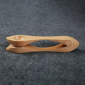 Musical Spoons Folk Percussion Instrument, Natural Wood Sound