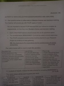 Activity 3 involves data collection using questionnaires and an... | Filo