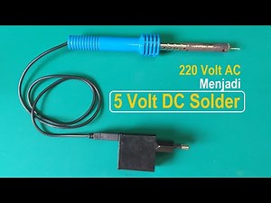 Making 5 Volt DC Soldering from Broken 220 Volt soldering