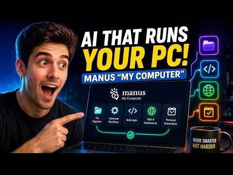 This AI Turns Your Computer Into a Smart Teammate | Manus AI Desktop Automation