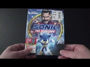 Sonic The Hedgehog Movie Blu-Ray & DVD Unboxing with Limited Edition Comic Book.