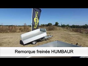 Gamme de Remorques HUMBAUR bagagere freinee double essieux hydraulique AL-KO - FRANSSEN REMORQUES