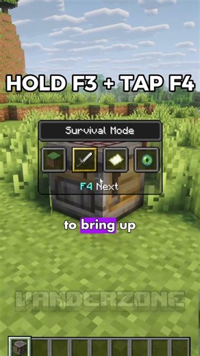 How to Switch Game Modes Instantly in Minecraft (F3+F4)