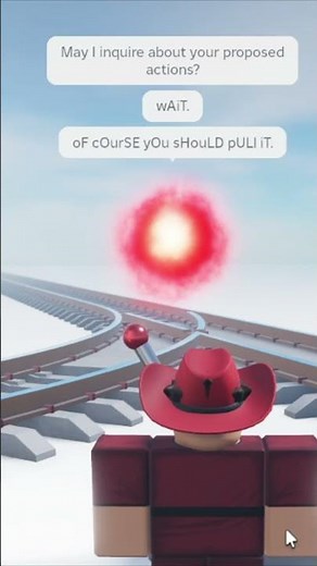 The Classic Trolley Problem in ROBLOX... #roblox #horrorgameplay