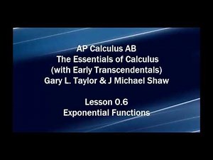 AP Calc AB (E.T.) Lesson 0.6