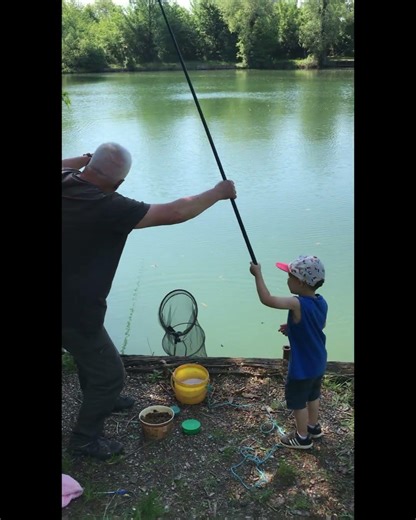 Mes début à la pêche #étang #thionville #pêche #lovefishing