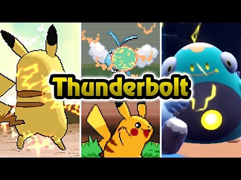 Pokémon Games : Evolution of Pikachu Thunderbolt ⁴ᴷ (1996 - 2022)
