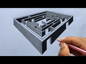 How to Draw a 3D Maze in Two-Point Perspective Step by Step
