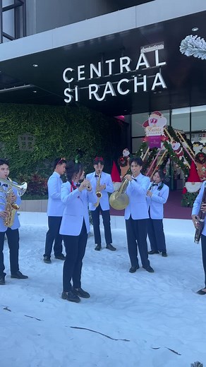 Marching Band Performs Jingle Bells
