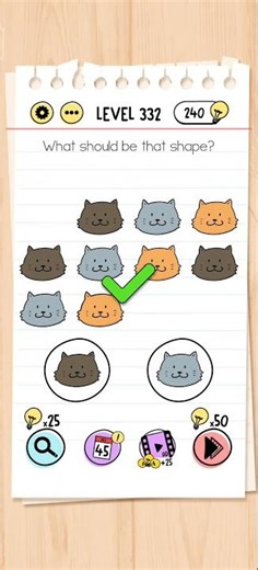 Brain Test Level 332 Solution & Walkthrough | Tricky Puzzles (Android & iOS Shorts)