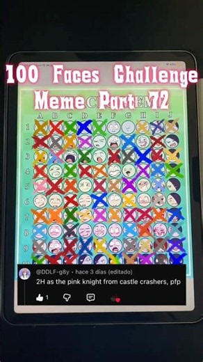 100 Faces Challenge Meme Part 72, 2/H Pink Knight (Castle Crashers)