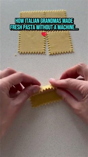 How Italian grandmas made fresh pasta without a machine...❤️