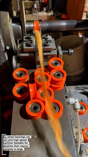 Mass Production! ⚙️ Advanced Machine for Making Pulley Wheel Bearings!