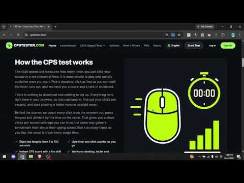 5 Second CPS Test – Improve Your Average Click Speed | cpstester.com