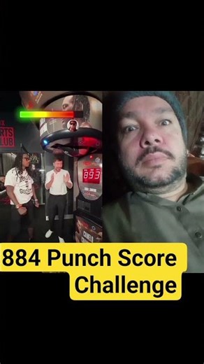 884 Punch Score Challenge🥊| Boxing Machine Reaction | Can You Beat This?#boxingshorts #punchmachine