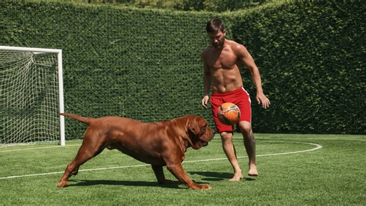 Famous footballers having fun with their pets