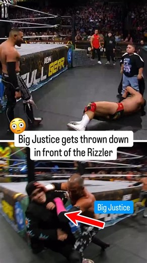 Down goes Big Justice 😮 (via @aew) | SportsCenter