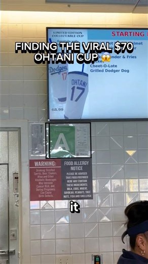 Is this up worth $75??🤯🤯Refillable all season long #dodgers #ohtani #cup #baseball