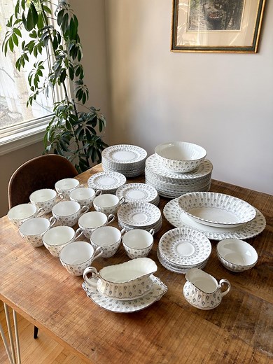 Vintage Paragon Regency China Set: Floral Bone China Dinnerware - Etsy