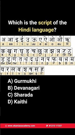 📍 Which Is the Script of the Hindi Language? 🇮🇳