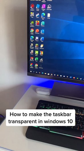 Making the Windows 10 Taskbar Transparent: Easy Tutorial